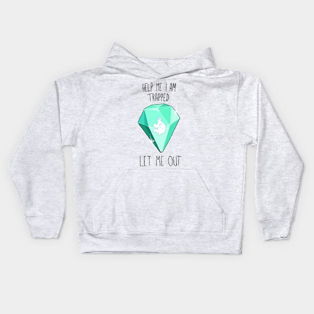 He is trapped! Kids Hoodie by Pitchcroft